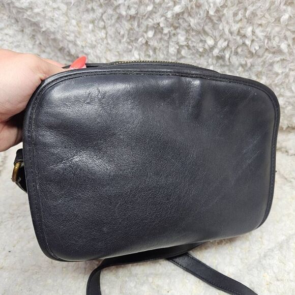 Vintage Coach Lewiston Dark Blue Made in USA Leather Bag - Picture 6 of 13